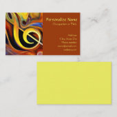 Abstracte Muzieknoten Musicus Visitekaartje (Voorkant / Achterkant)