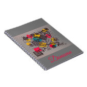 Abstracte muzieknoten notitieboek (Rechterzijde)