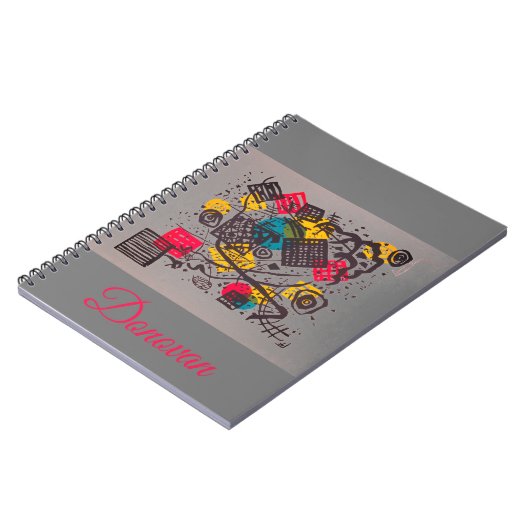 Abstracte muzieknoten notitieboek (Linkerzijde)