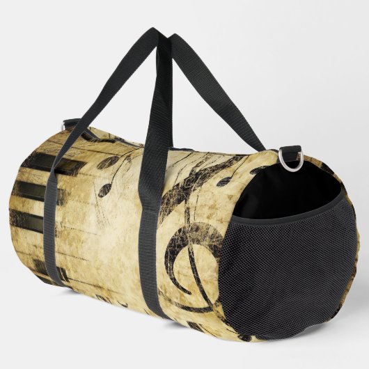 Abstracte Muzieknoten & Piano Keys Plunjezak (Rechterhoek)