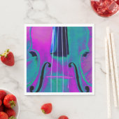 Abstracte muziekoptrede servet (Insitu)