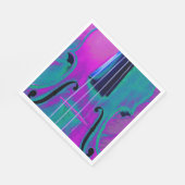 Abstracte muziekoptrede servet (Hoek)