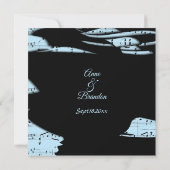 Abstracte muziekthema Weddenschap Blue Kaart (Achterkant)