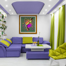 Abstracte muzikant die trompet speelt