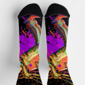 Abstracte muzikant die trompet speelt sokken (Top)