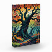 Abstracte mystieke bomen fotoblokken (Links)