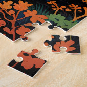 Abstracte mystieke bomen legpuzzel (Zijkant)