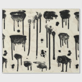 Abstracte naadloos patroon inktsplatters cadeaupapier (Vlak)