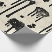 Abstracte naadloos patroon inktsplatters cadeaupapier (Hoek)