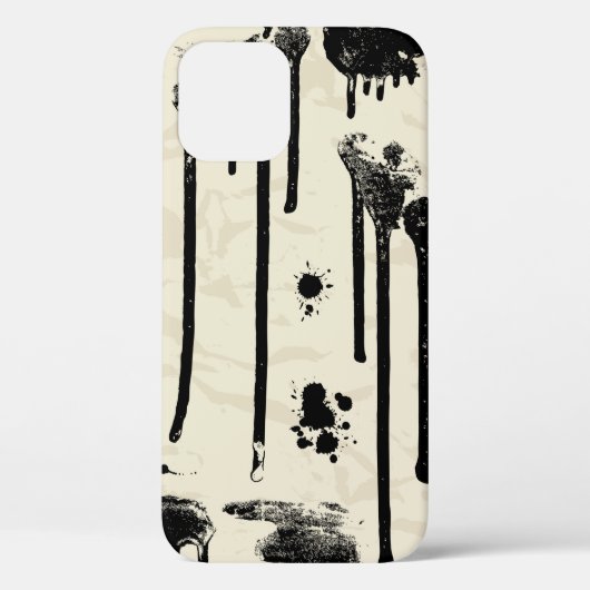Abstracte naadloos patroon inktsplatters Case-Mate iPhone case (Achterkant)