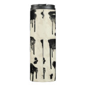 Abstracte naadloos patroon inktsplatters thermosbeker (Achterkant)