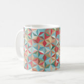 Abstracte naadloze achtergrond bestaande uit paste koffiemok (Voorkant links)