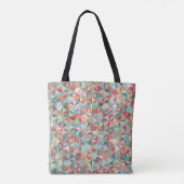 Abstracte naadloze achtergrond bestaande uit paste tote bag (Achterkant)
