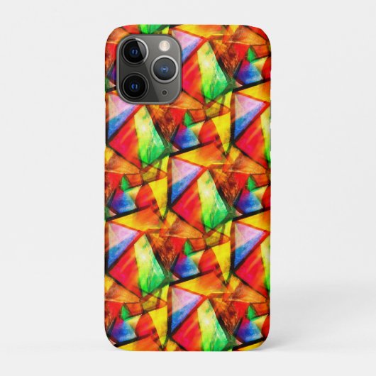 Abstracte naadloze driehoekspatronen met een kleur Case-Mate iPhone case (Achterkant)