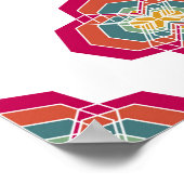 Abstracte naadloze Floral achtergrond, oppervlakte Poster (Hoek)