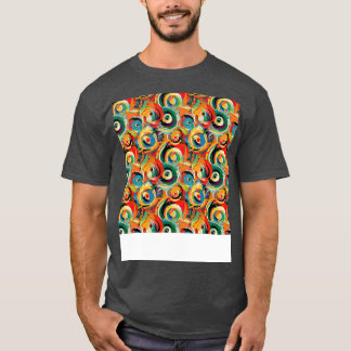 Abstracte naadloze geometrische patroonlijnen vorm t-shirt