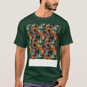 Abstracte naadloze geometrische patroonlijnen vorm t-shirt