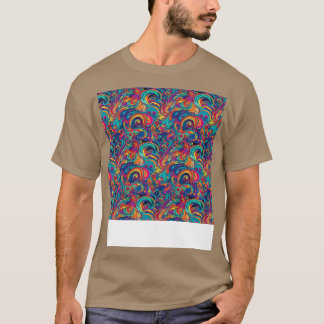 Abstracte naadloze geometrische patroonlijnen vorm t-shirt
