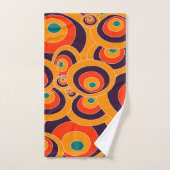 Abstracte Naadloze Kleur Ovalen Badhanddoek Set Bad Handdoek (Handdoek)