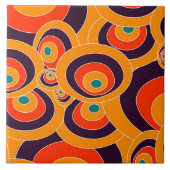 Abstracte Naadloze Kleur Ovalen Keramische Tegel M Tegeltje (Voorkant)