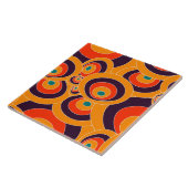 Abstracte Naadloze Kleur Ovalen Keramische Tegel M Tegeltje (Zijkant)