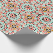 Abstracte naadloze ronde mozaïektegelkali cadeaupapier (Hoek)