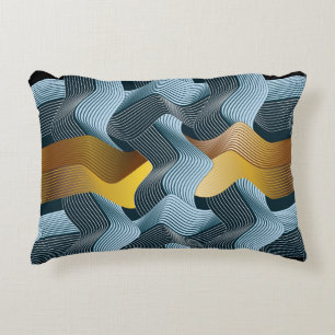 Abstracte naadloze versiering met golven accent kussen