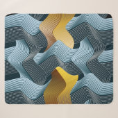 Abstracte naadloze versiering met golven sherpa deken (Voorkant (horizontaal))