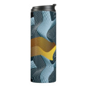 Abstracte naadloze versiering met golven thermosbeker (Gedraaid links)