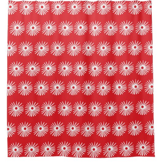 Abstracte naadloze zwart-witte florale textuur. douchegordijn (Voorkant)