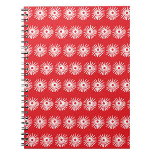 Abstracte naadloze zwart-witte florale textuur. notitieboek