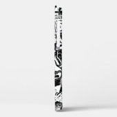 Abstracte naadloze zwarte en witte strips Case-Mate iPhone case (Achterkant / Links)