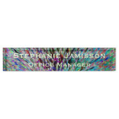 Abstracte naam en titel van Acrylretral Floral Mac Naambordje (Voorkant)