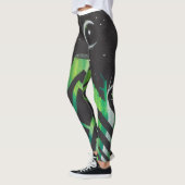 Abstracte nachtelijke leggings (Links)