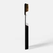 Abstracte nachtlampen zee glanzend goud zwart iPhone hoesje (Linkerkant)