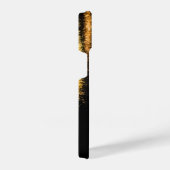 Abstracte nachtlampen zee glanzend goud zwart iPhone hoesje (Rechterkant)