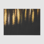 Abstracte nachtlampen zee glanzend goud zwart tissuepapier (Voorkant)