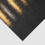 Abstracte nachtlampen zee glanzend goud zwart tissuepapier (Detail)