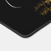 Abstracte nachtlampjes zee goud zwart Custom Name Bureaumat (Hoek)