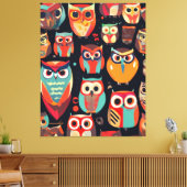 Abstracte Nachtwacht Canvas Afdruk (Insitu (Woonkamer))