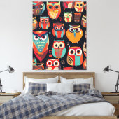 Abstracte Nachtwacht Canvas Afdruk (Insitu (Slaapkamer))