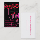 Abstracte nagels Manicuristische Visitekaartjes Afsprakenkaartje (Voorkant / Achterkant)