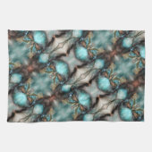 Abstracte Native American Viking Mask Skull Theedoek (Horizontaal)