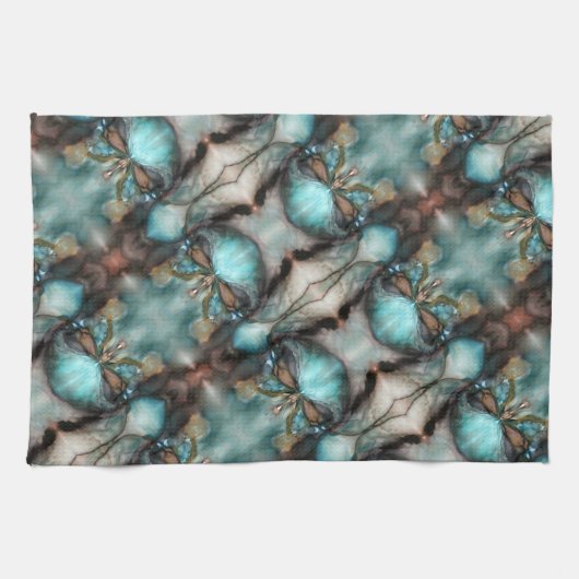 Abstracte Native American Viking Mask Skull Theedoek (Horizontaal)