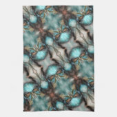 Abstracte Native American Viking Mask Skull Theedoek (Verticaal)