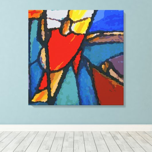 Abstracte nativiteit canvas afdruk (Insitu (Houten vloer))