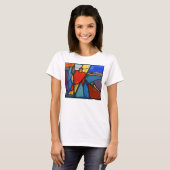 Abstracte nativiteit t-shirt (Voorkant volledig)