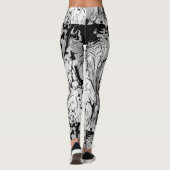 Abstracte natte verf leggings (Achterkant)