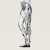 Abstracte natte verf leggings (Links)