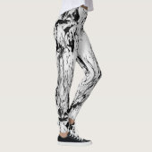 Abstracte natte verf leggings (Rechts)